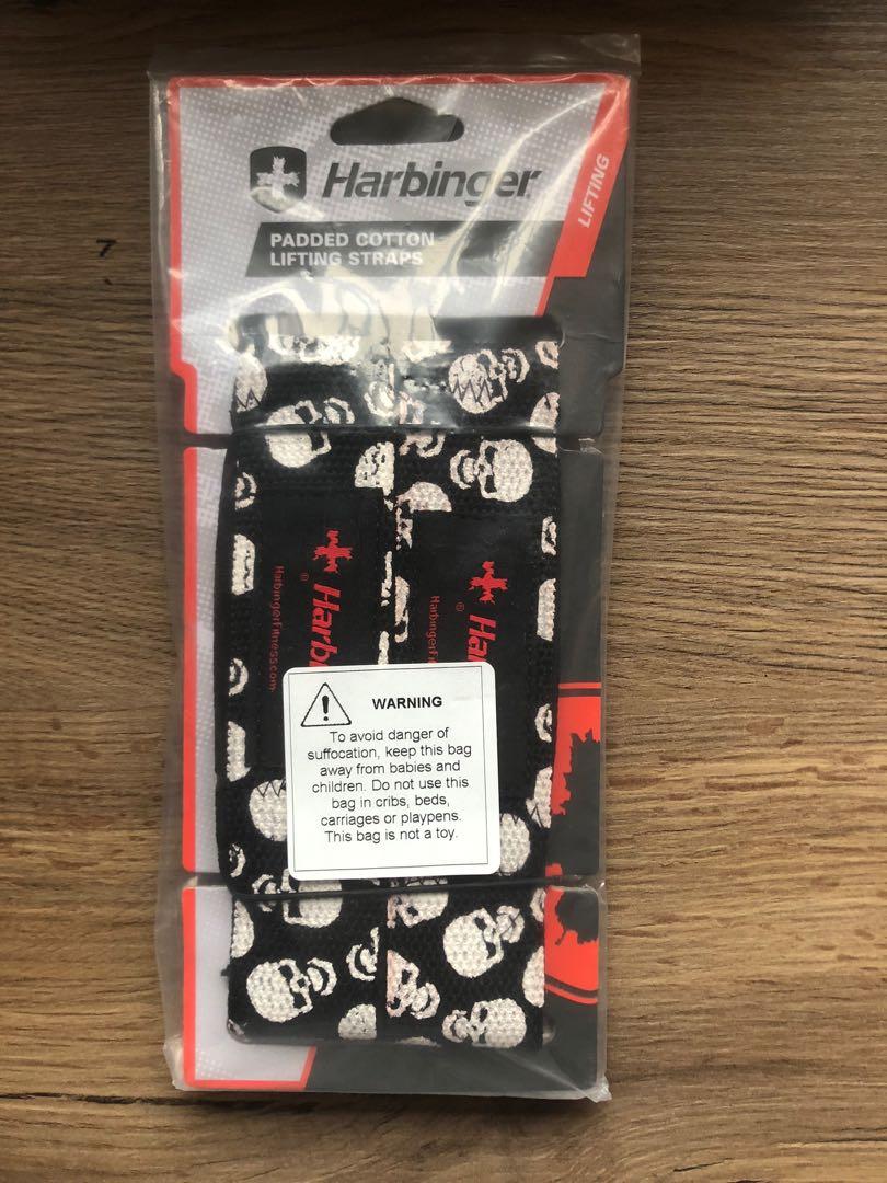 Harbinger Lifting straps (Skull), Sports Equipment, Other Sports Equipment  and Supplies on Carousell