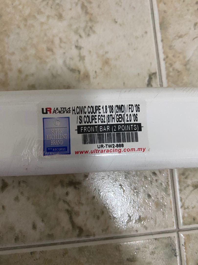 Honda Civic FD Front strut bar & rear anti roll bar, Car Accessories