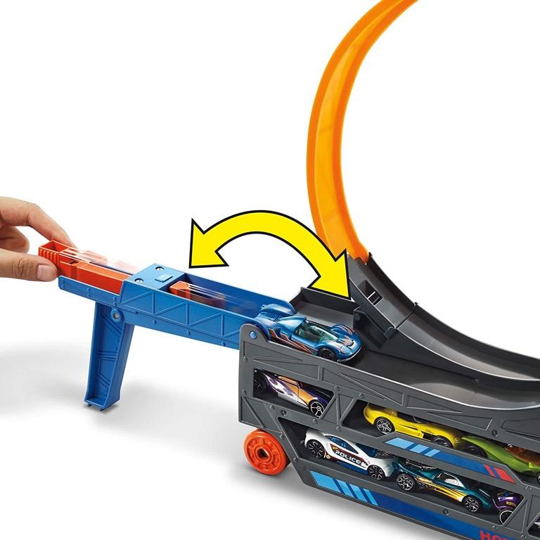 Hot Wheels Stunt Go Transporter Truck Mobile Play Set xmascollection21