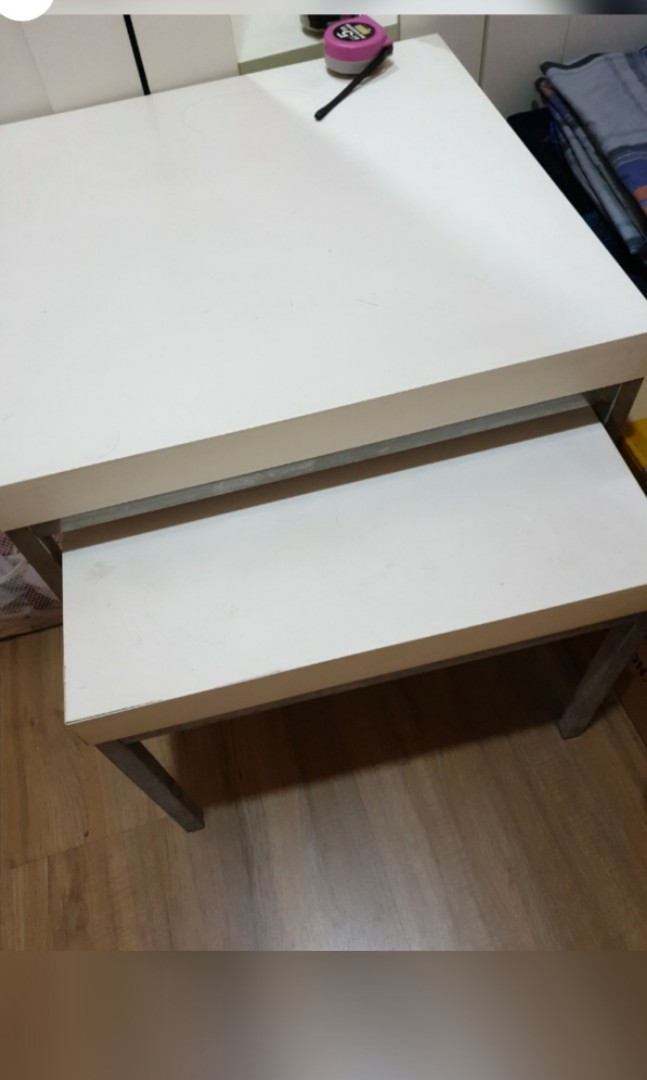 Ikea Klubbo Nesting Table Set Of 2, Furniture & Home Living