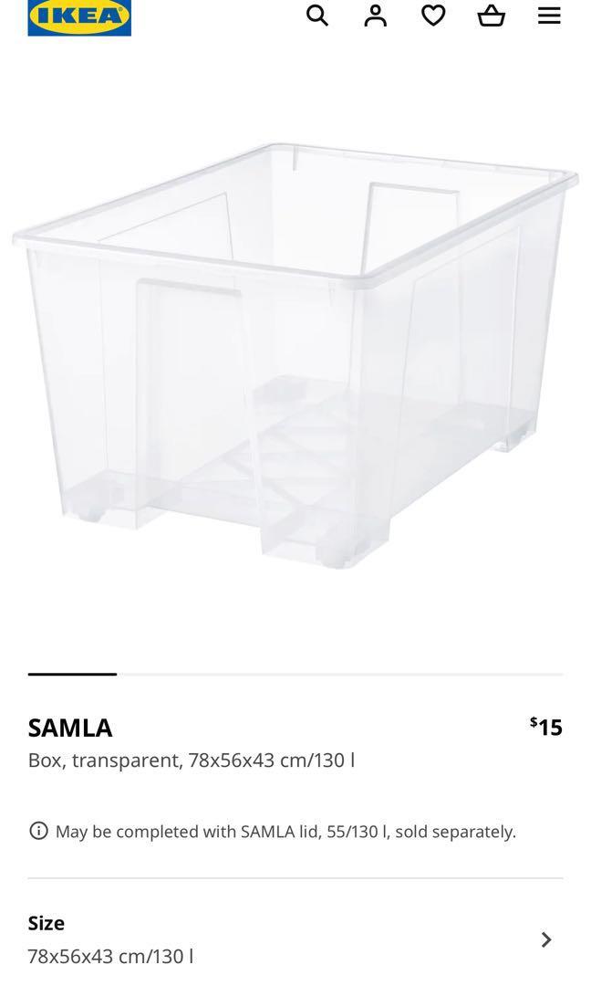 IKEA STORAGE BOXES COMPARTMENT ORGANISERS, Furniture & Home Living, Home Improvement