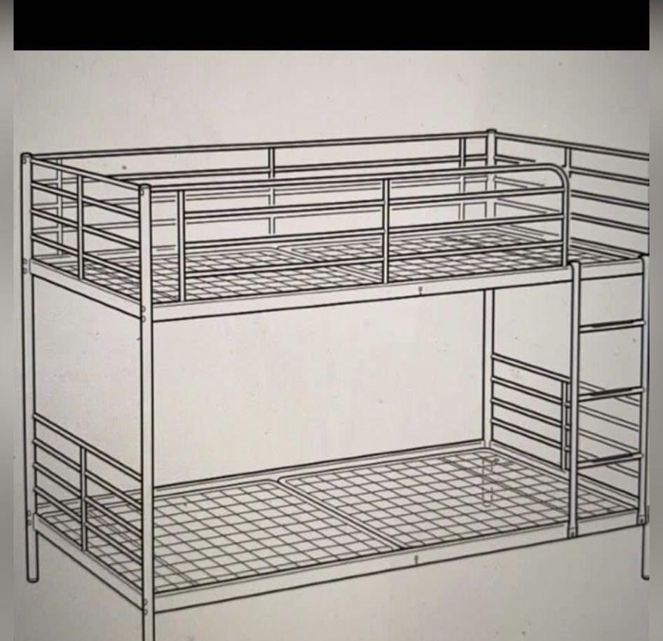 IKEA SVÄRTA Bunk Bed with pull out (3 in 1, Single, Bed Frame