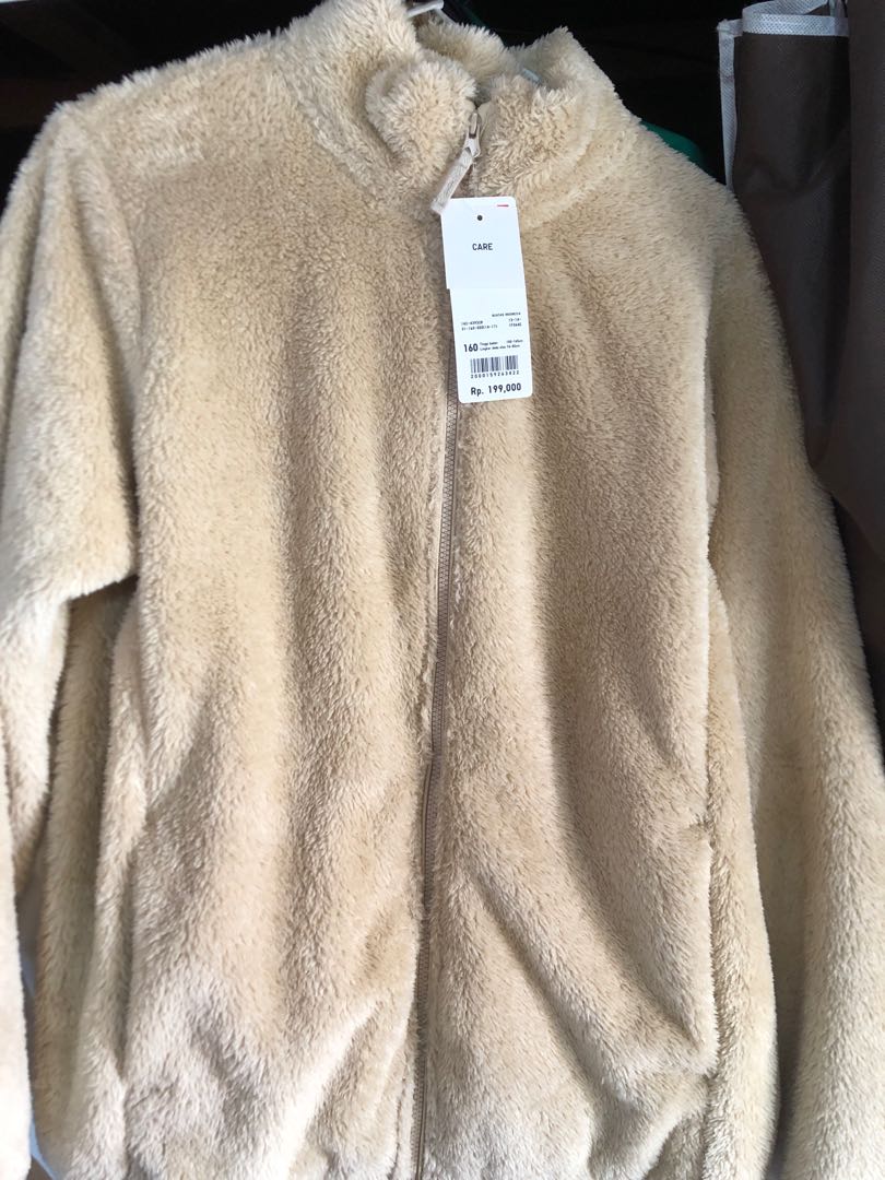 Jaket Bulu Uniqlo Fesyen Wanita Pakaian Wanita Baju Luaran di