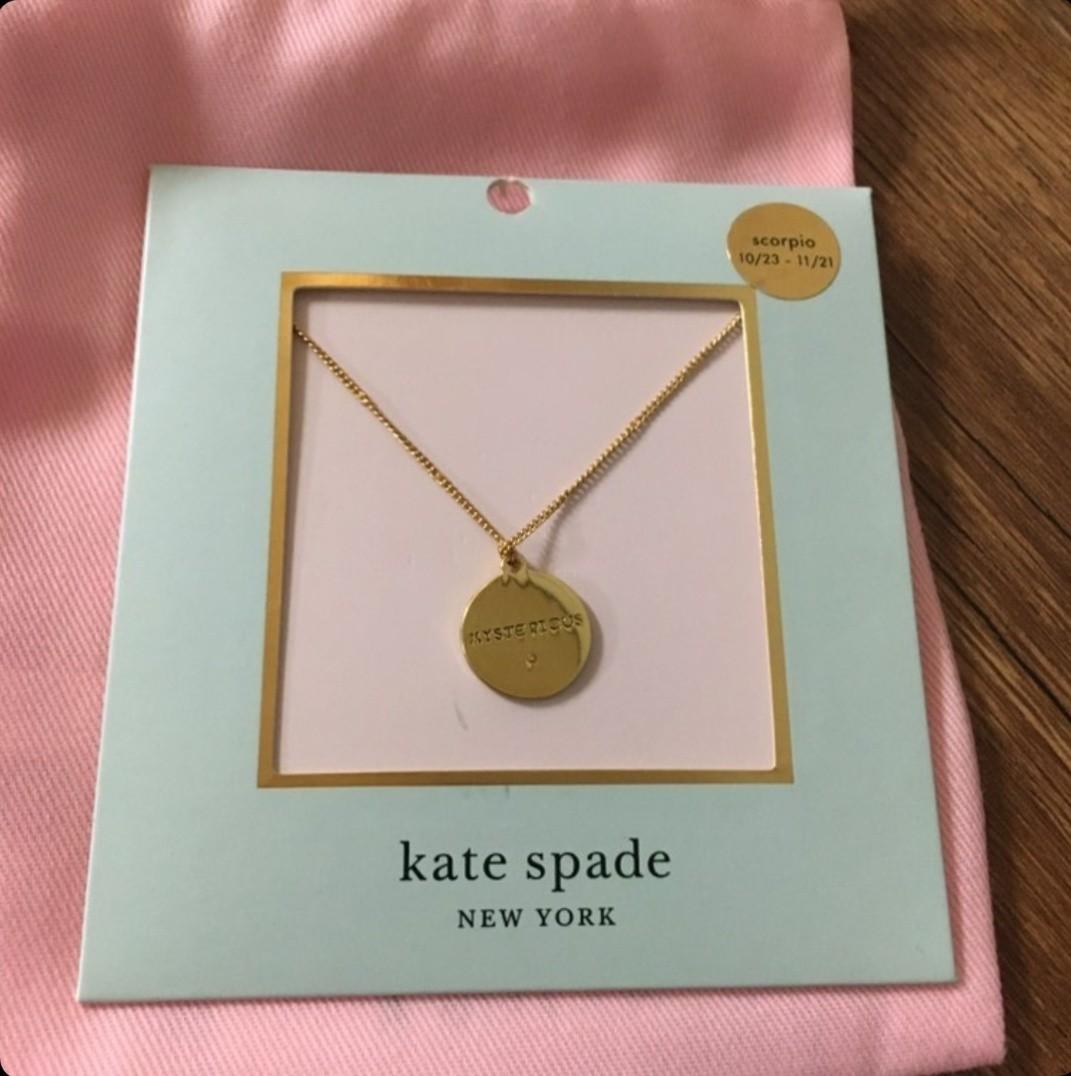 Kate Spade Zodiac Necklace - Scorpio, Women's Fashion, Jewelry &  Organizers, Necklaces on Carousell