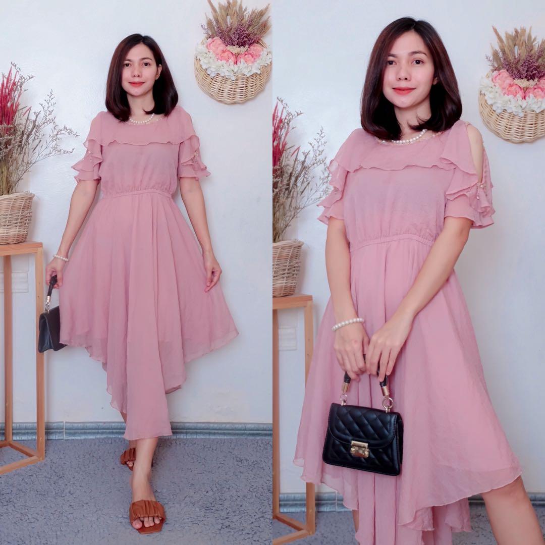 Korean midi dress, Women's Fashion, Dresses & Sets, Dresses on Carousell