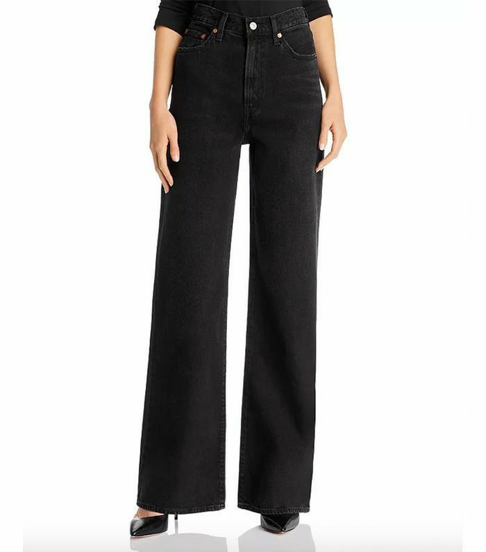 Levi's Ribcage Wide Leg Jeans, Fesyen 