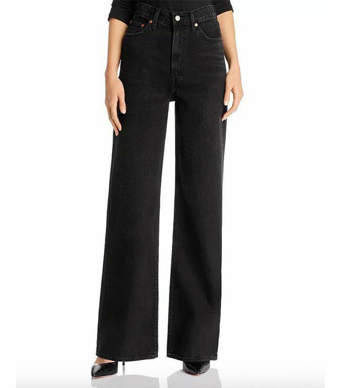 Levi's Ribcage Wide Leg Jeans, Fesyen 