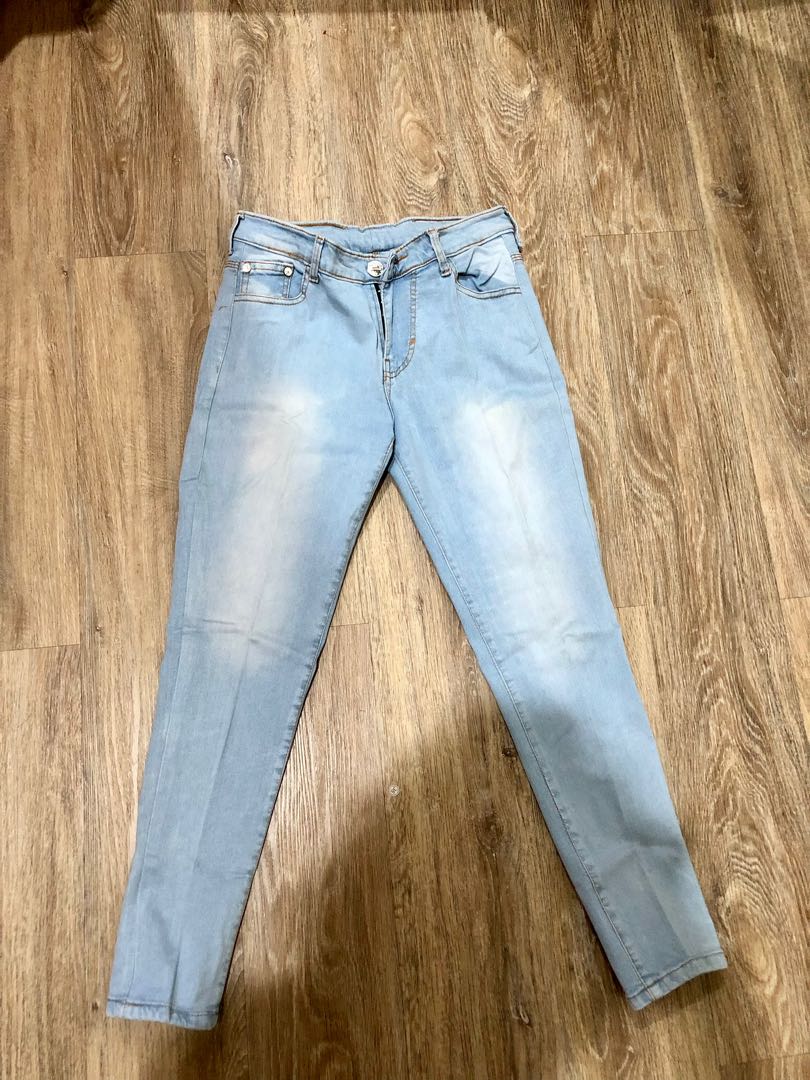 Light denim jeans pants, Fesyen Wanita 