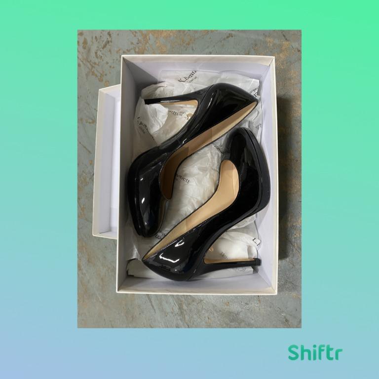 L.K. Bennett Stila Blacl Patent leather Court Shoes EUR 37.5