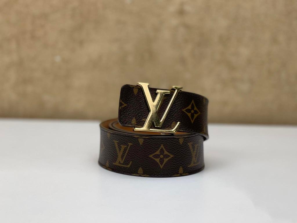 LOUIS VUITTON M9608V LV INITIALES 40MM X 85CM GOLDEN BUCKLE MONOGRAM BELT