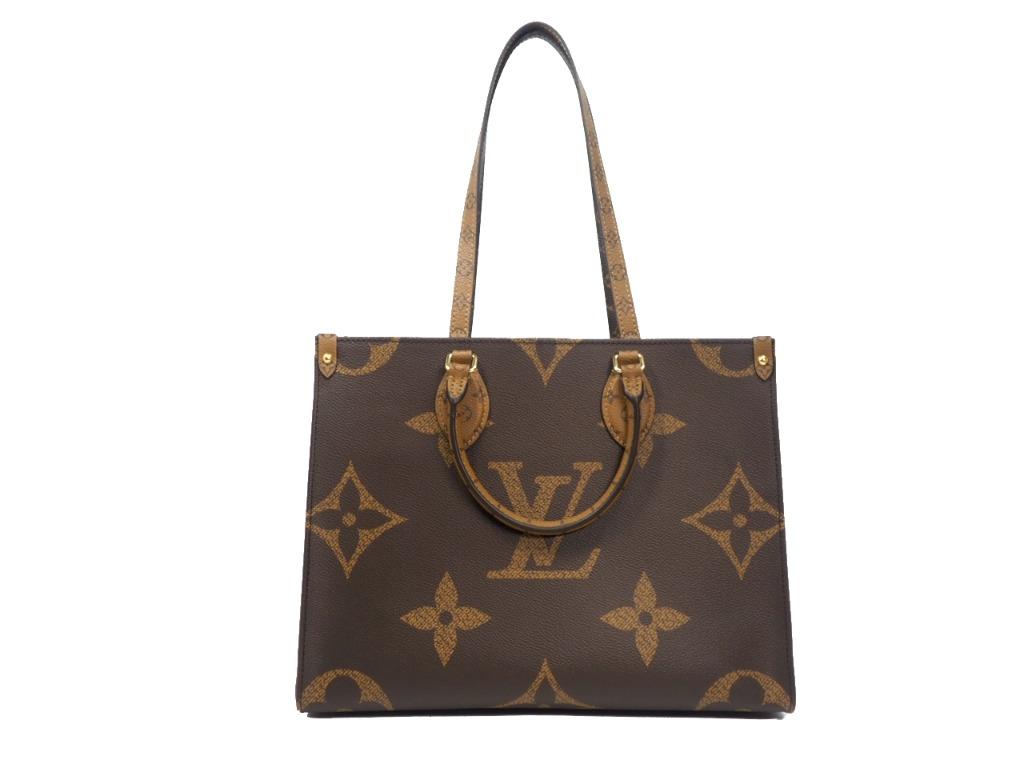 Authentic LOUIS VUITTON Limited On the Go MM M45321 Monogram Reverse Tote  Bag