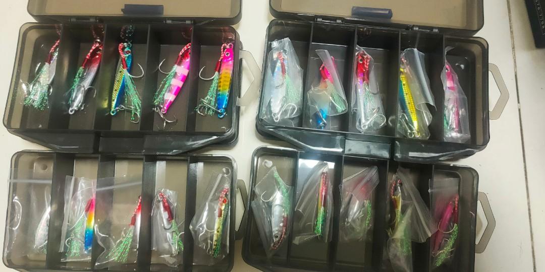Fishing Jig Set 1 with jig bag, Everything Else on Carousell
