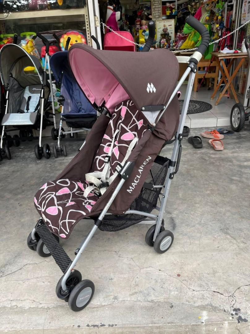 MacLaren Quest Stroller brown pink Babies Kids Going Out Strollers on Carousell