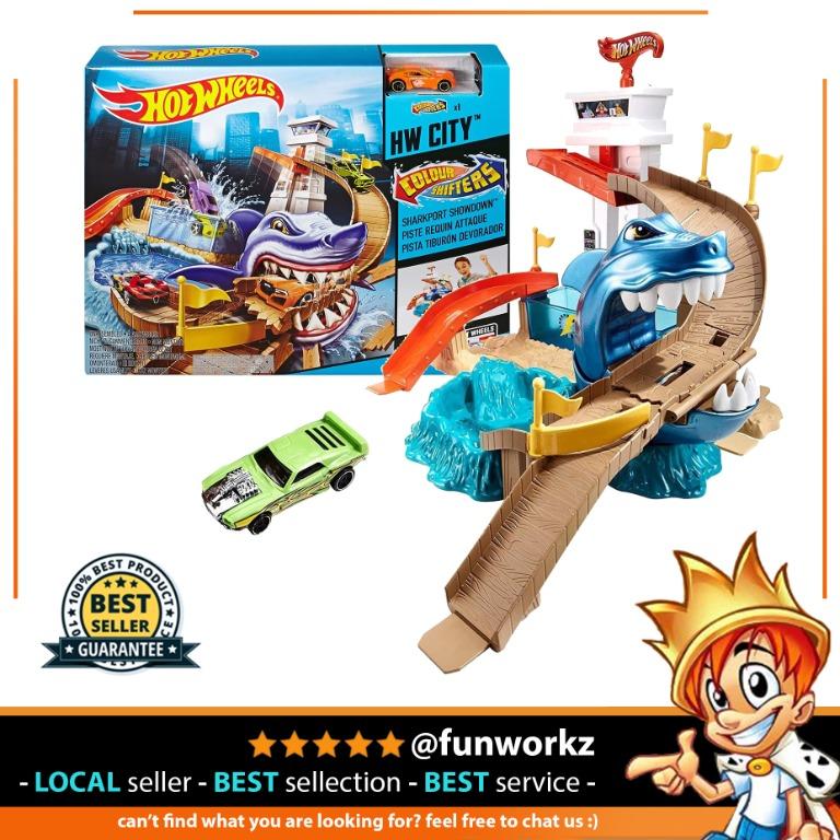Hot wheels color shifters sharkport showdown trackset 2025