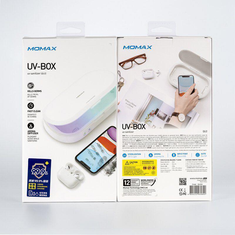 Momax QU2 UV Sanitizing Box 2nd Gen, Mobile Phones