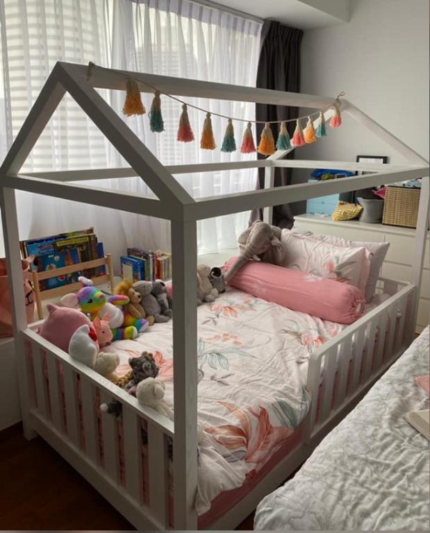 Montessori House Bed Frame Babies Kids Baby Nursery Kids Furniture Other Kids Furniture On Carousell