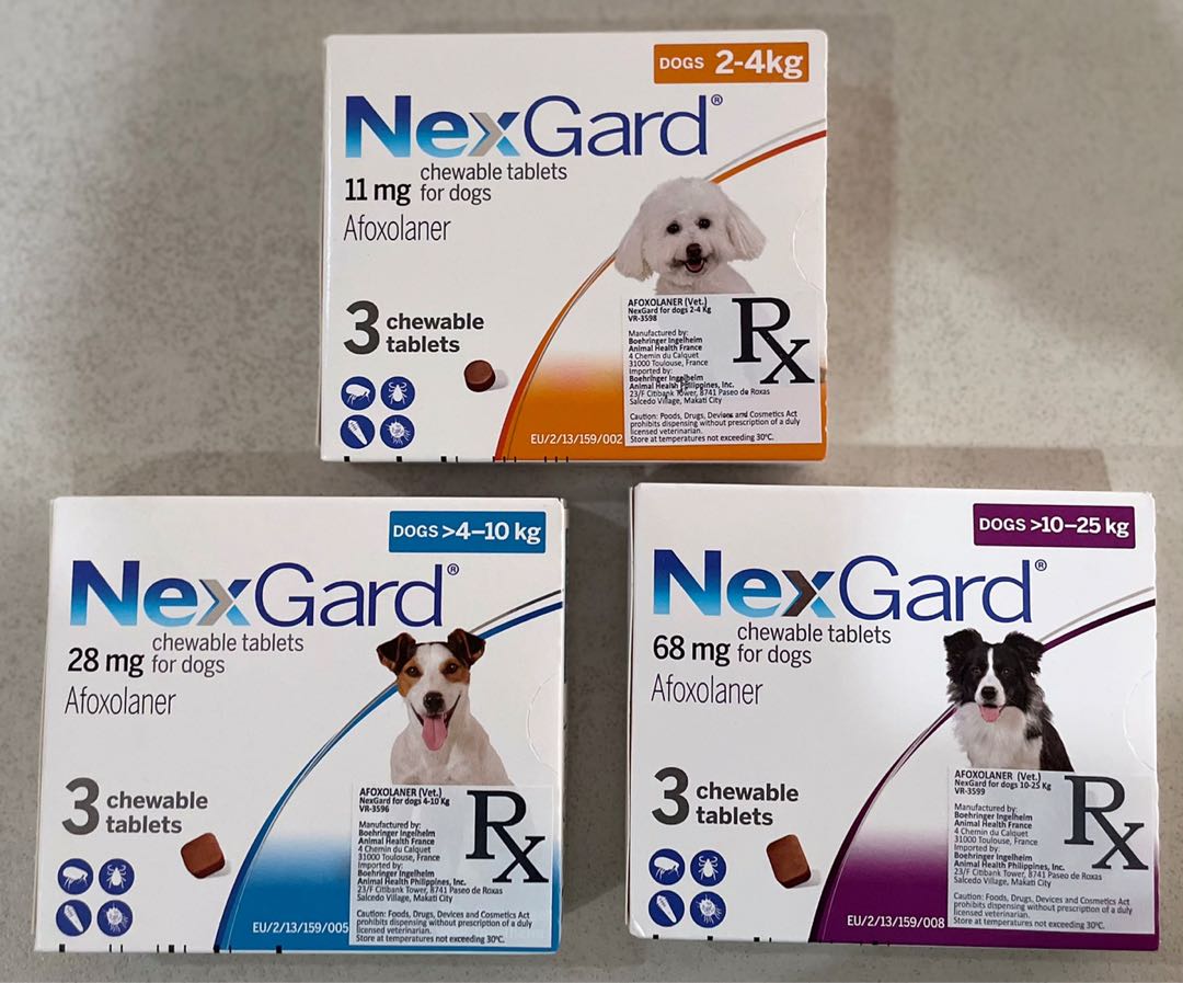 Nexgard Chewables for dogs (anti ticks and fleas), Pet Supplies, Health
