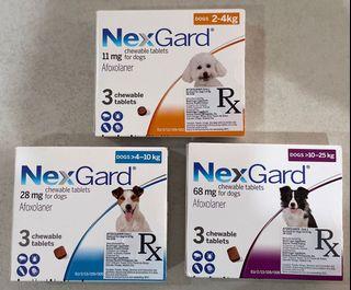 Nexgard Chewables for dogs (anti ticks and fleas)