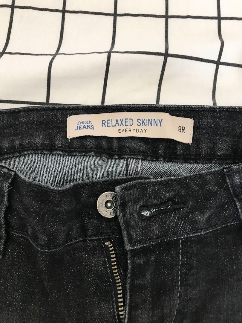 Next Relaxed Skinny Jeans Black | skinny jeans hitam, Fesyen ...