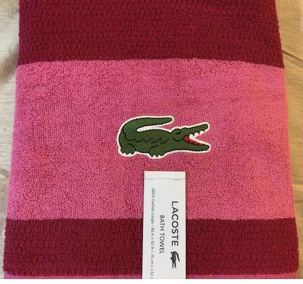 Lacoste Bath Towels BNEW, Furniture & Home Living, Bedding & Towels on  Carousell