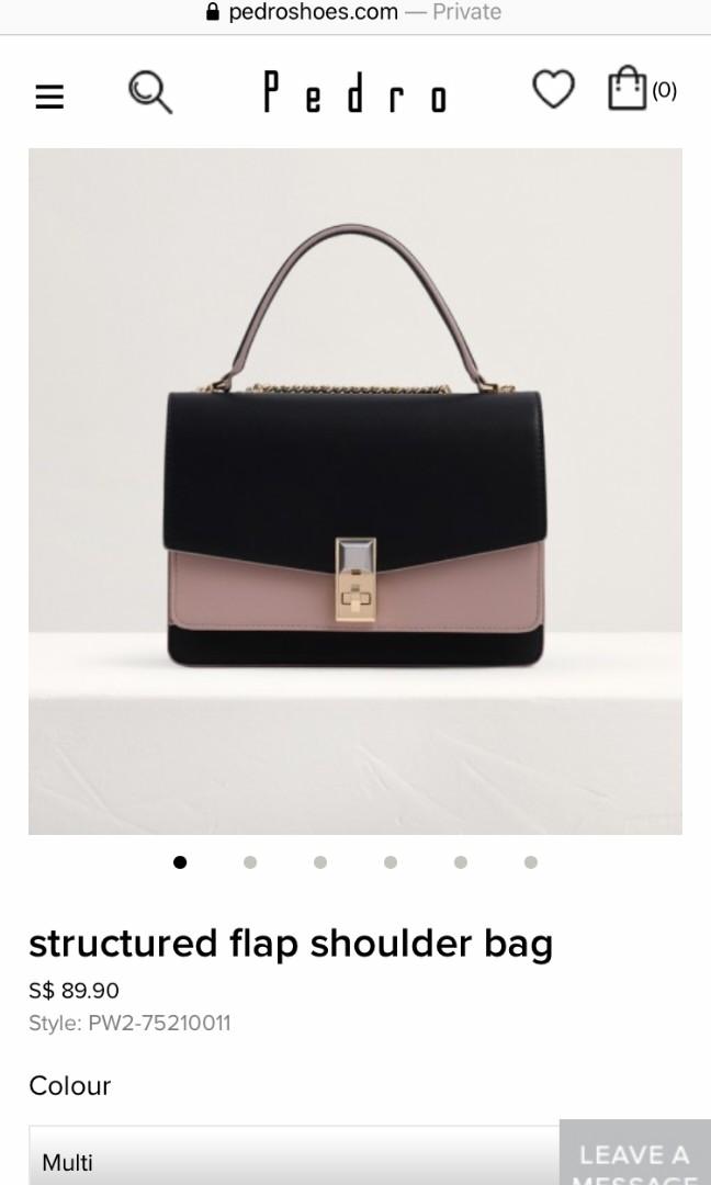 Structured flap shoulder bag pedro clearance