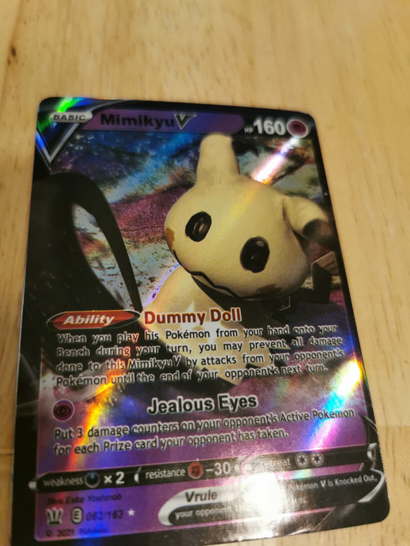 Pokemon card Mimikyu shiny