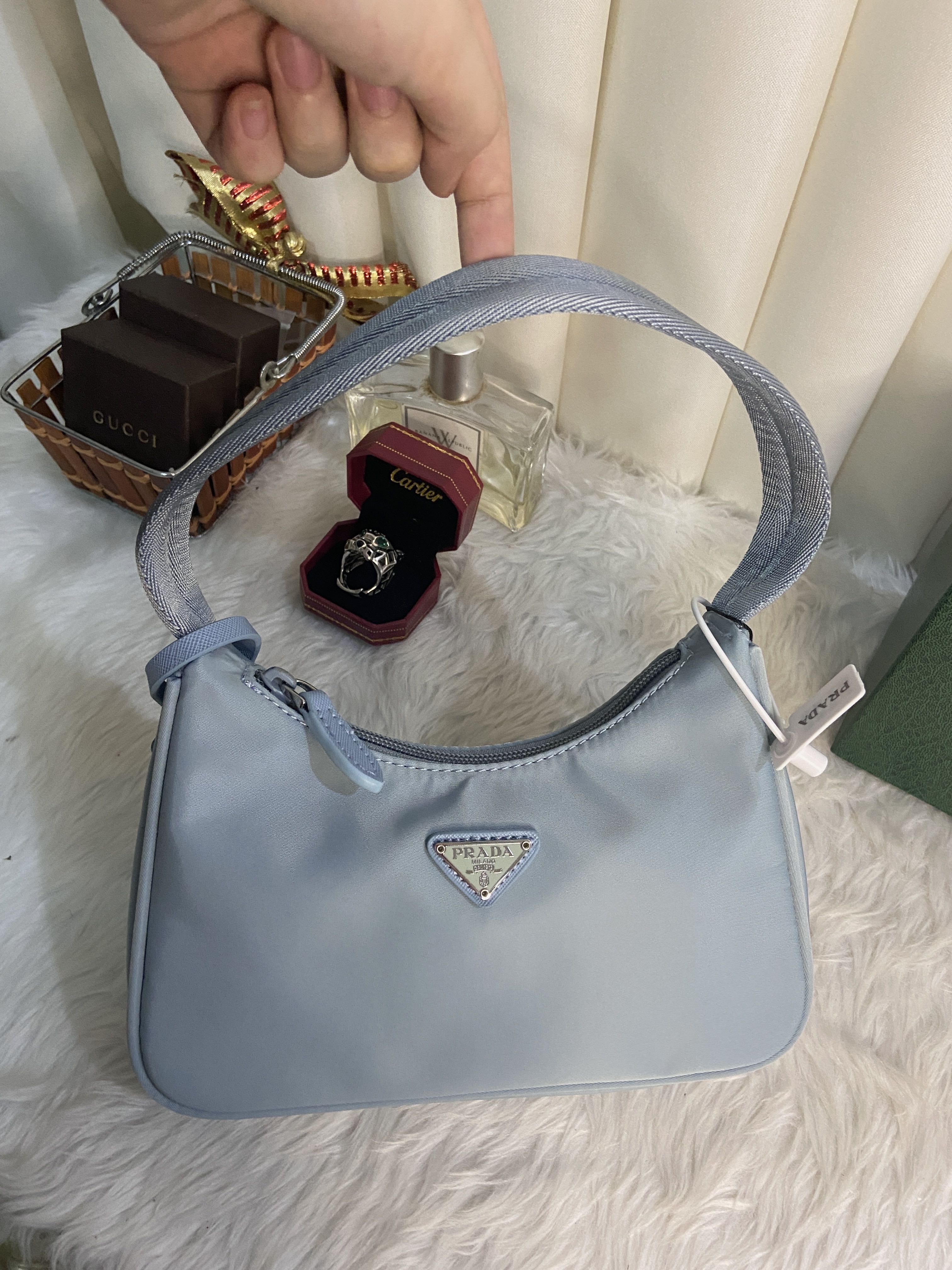 Christmas sale Prada re edition 2000 astral blue from singapore gift ideas Luxury Bags Wallets on Carousell