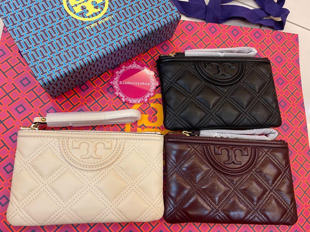 Ready stock authentic Tory Burch soft Fleming coin pouch wristlet Christmas gift set Luxury Bags Wallets on Carousell