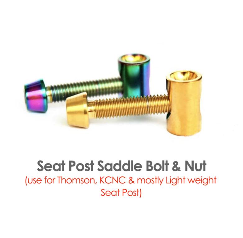 Seatpost Titanium Bolt Round Barrel Nut, Cylinder Nut for