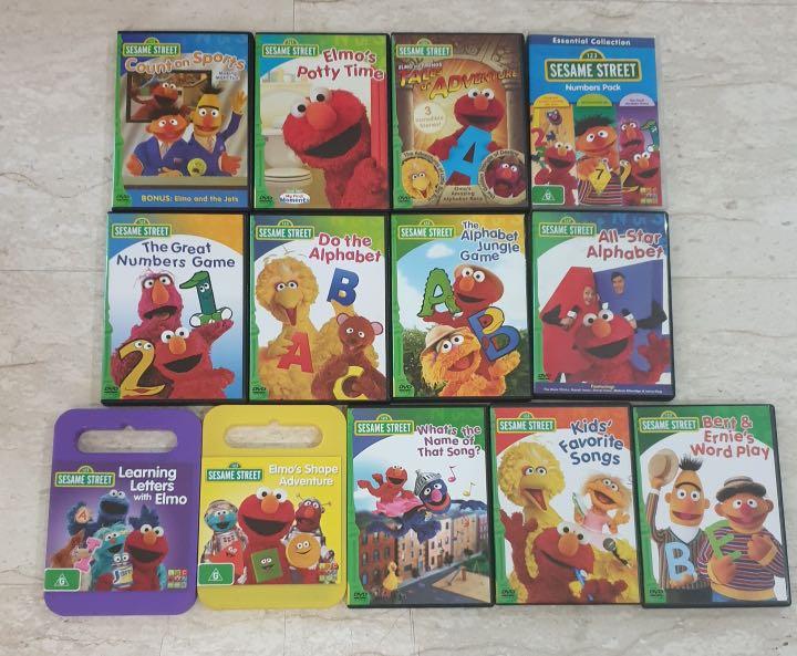 Sesame Street DVD for kids 13 pieces, Hobbies & Toys, Toys & Games on ...