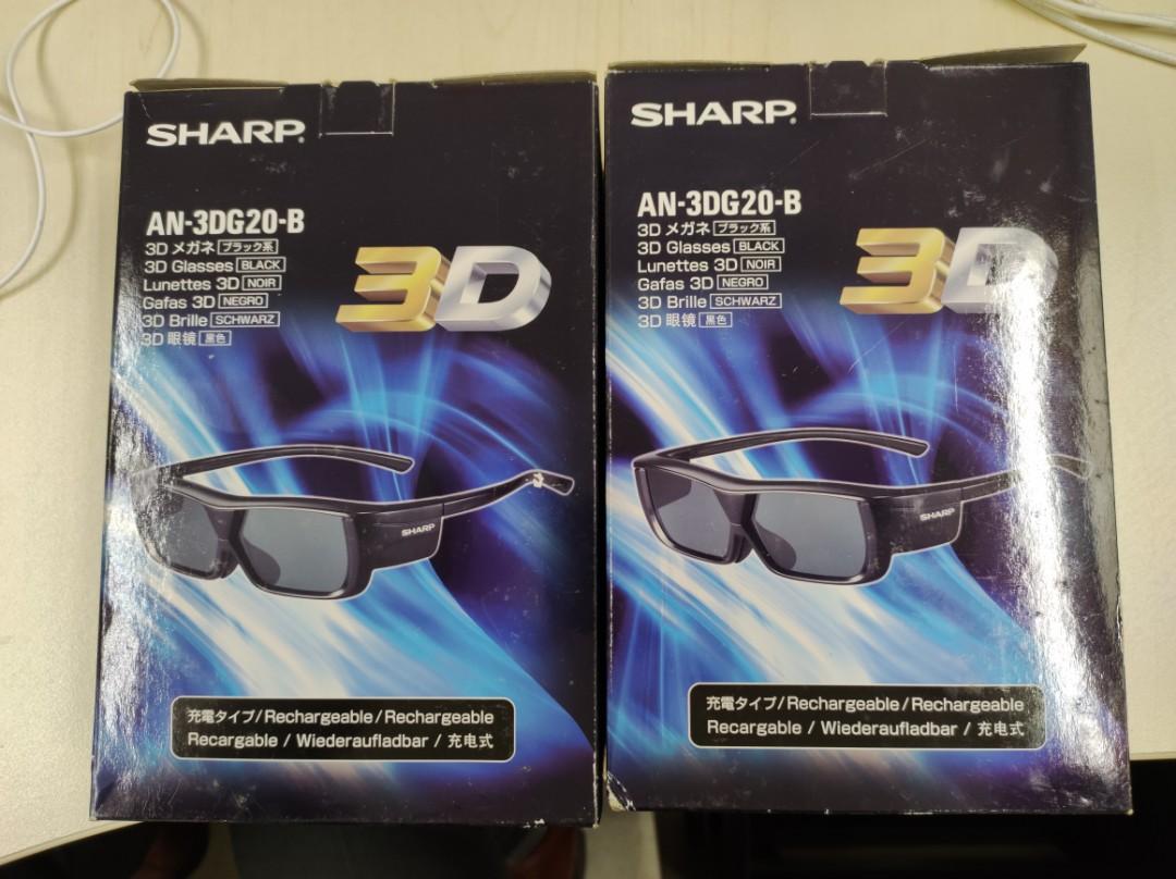 海外限定 SHAPE AN-3DG20 3D用メガネ 2個 ブルーレイ 3Dソフト