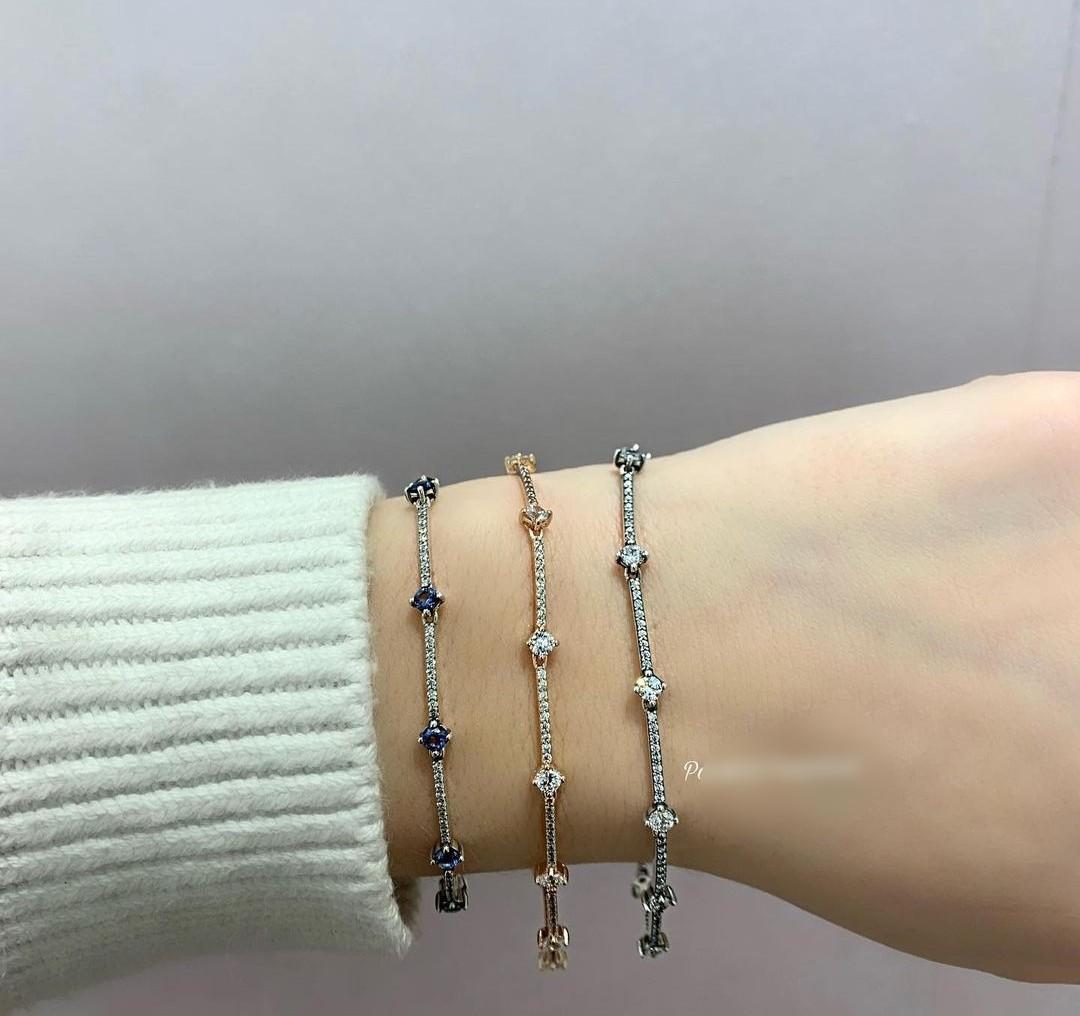 Pandora pave bar bracelet hot sale