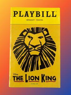 The Lion King playbill
