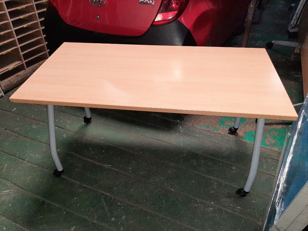 Training Table with Wheels, Furniture & Home Living, Office Furniture