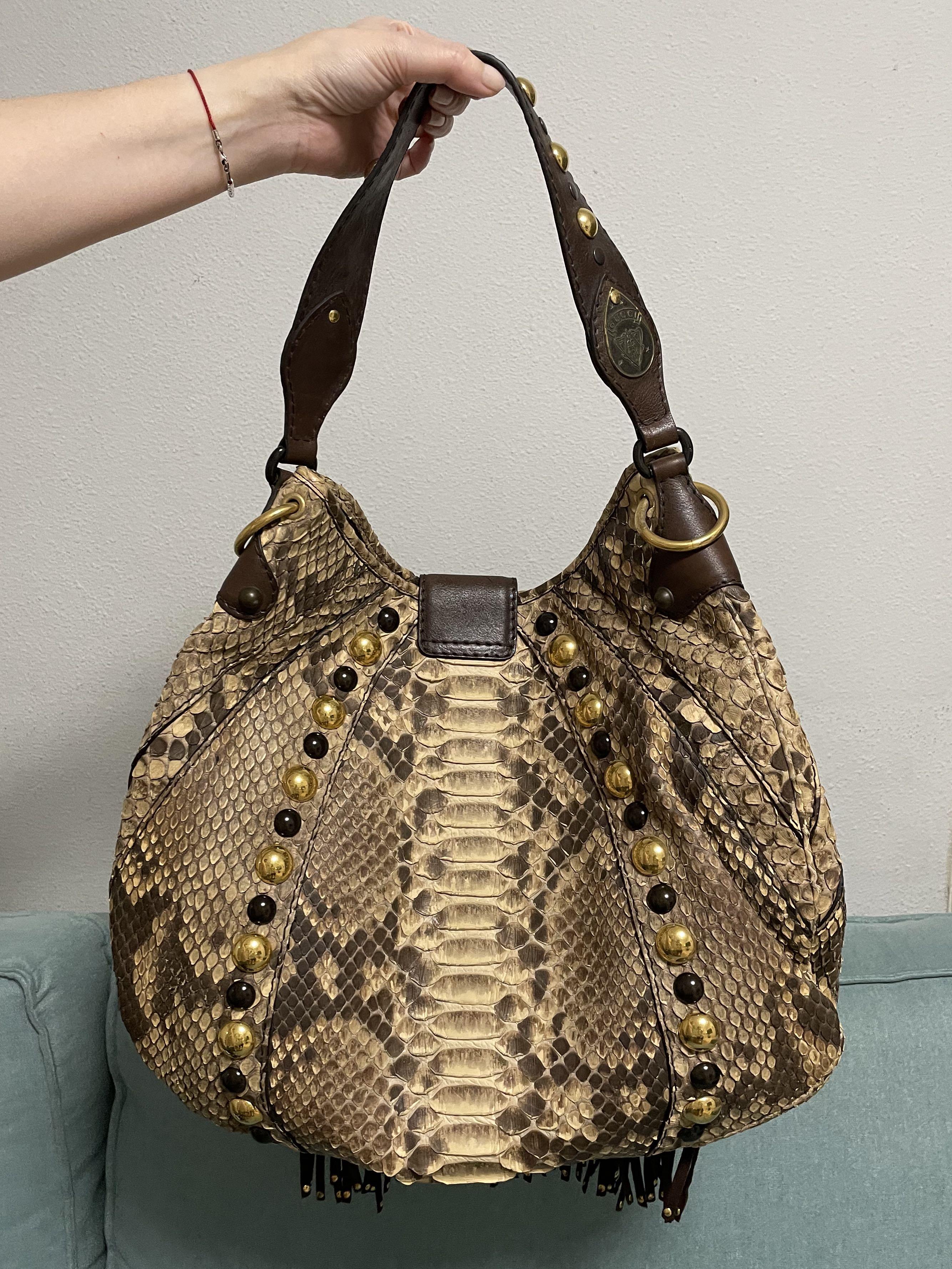 Gucci python 2025 bag vintage