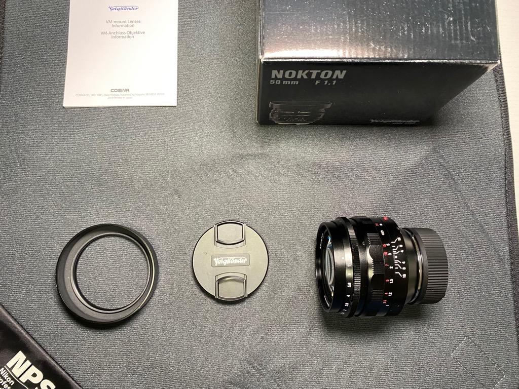 Voigtlander Nokton 50mm F1.1 （VM-mount）93新, 攝影器材, 鏡頭及