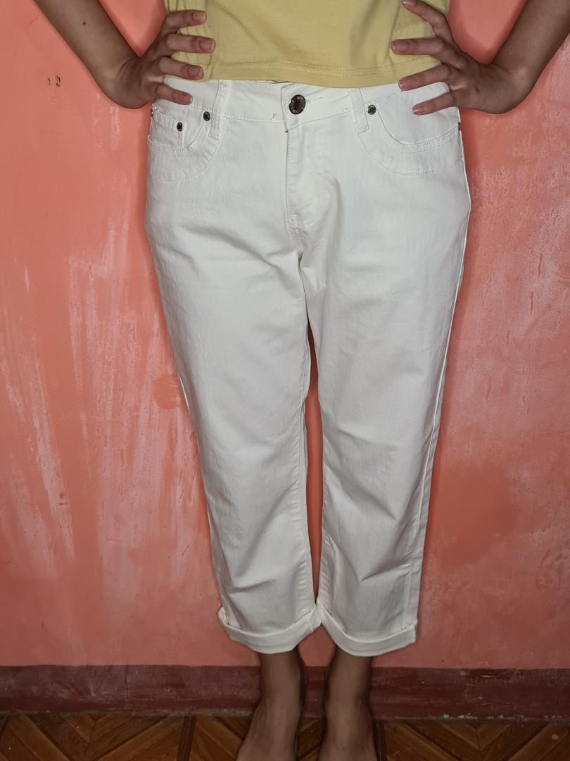 White jeans pants, Women's Fashion 