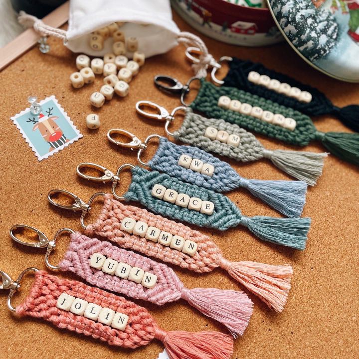 Chunky deals bead keychain