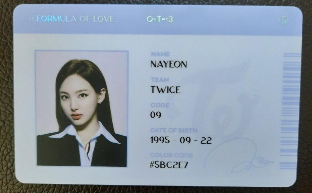 Twice Id Card
