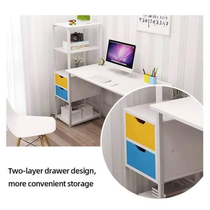 120cm COMPUTER TABLE WITH DRAWER, Furniture & Home Living, Furniture ...