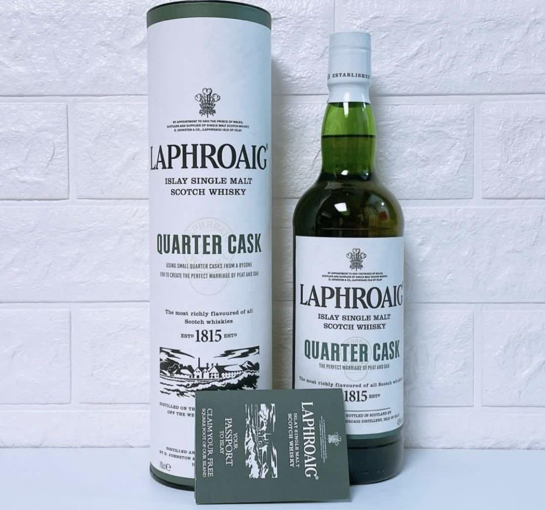 拉佛格1 4 桶單一純麥威士忌 Laphroaig Quarter Cask Single Malt Whisky 嘢食 嘢飲 酒精飲料 Carousell