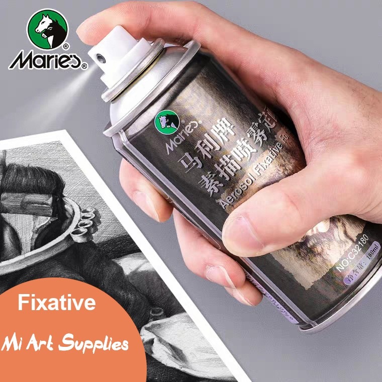 180ML Marie's Fixative Spray Fixative For Sketches Art Supplies
