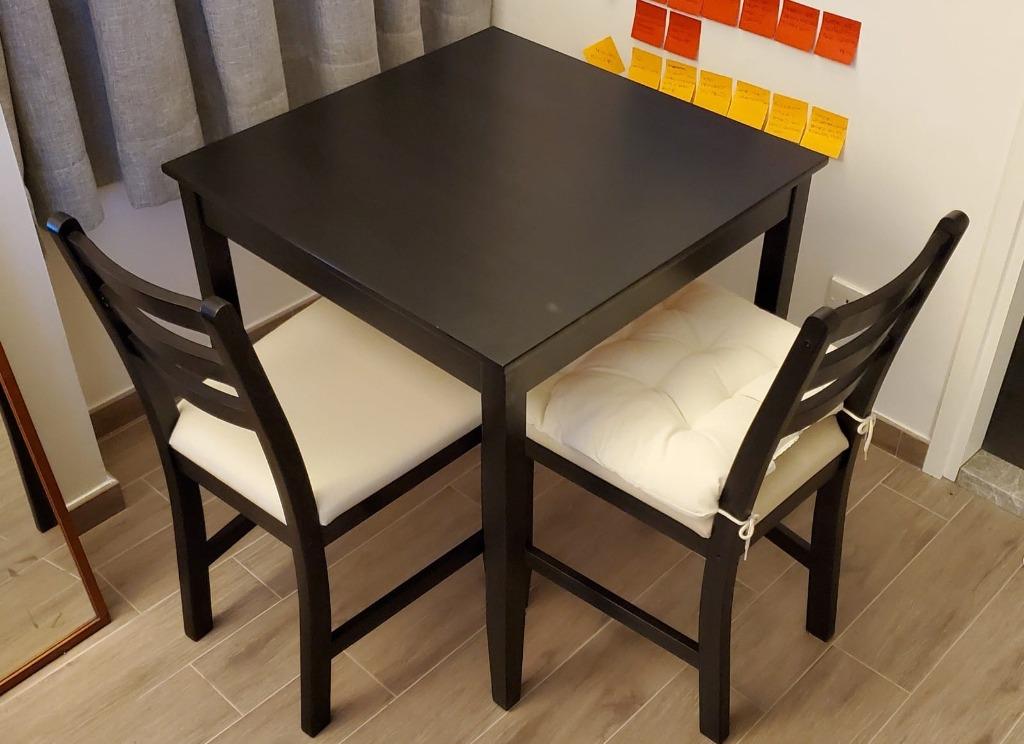 Square Dining Table 2 Chairs Set, Ikea Two Chair Dining Table