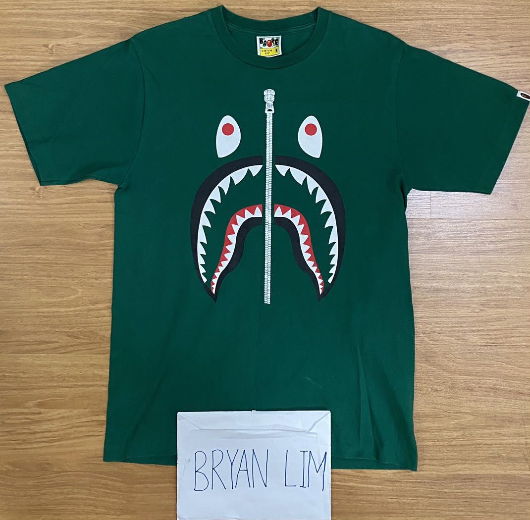 bape shark green