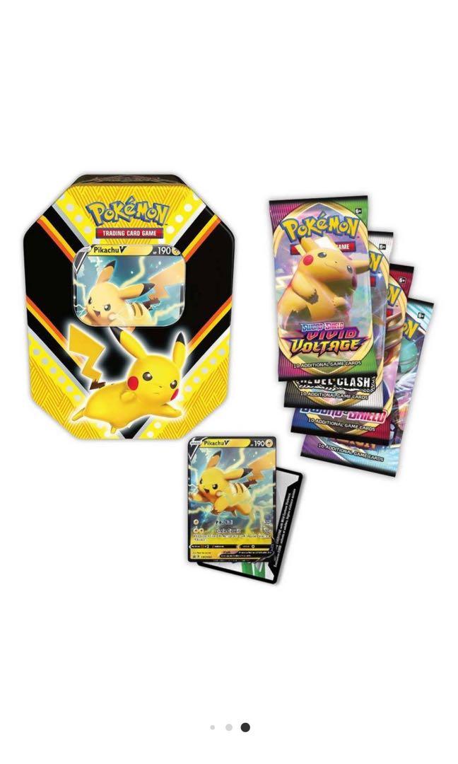 美版US Version Pokémon TCG V Powers Collector's Tin Complete Set