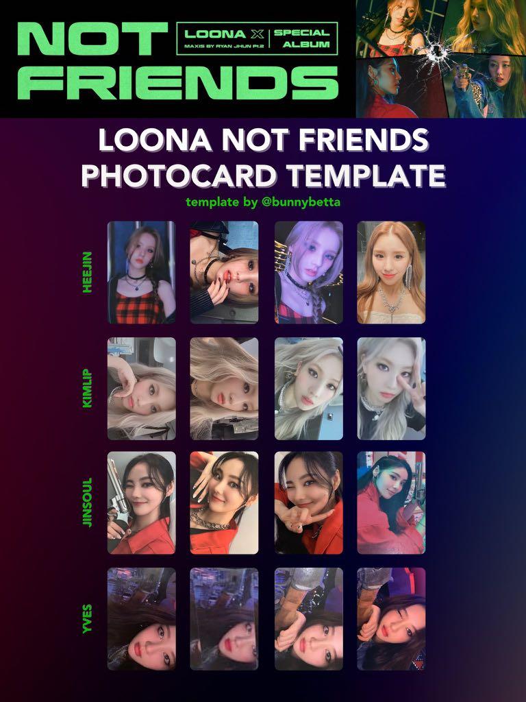 wtt ] loona not friends album pcs, Toys & Collectibles, Fan