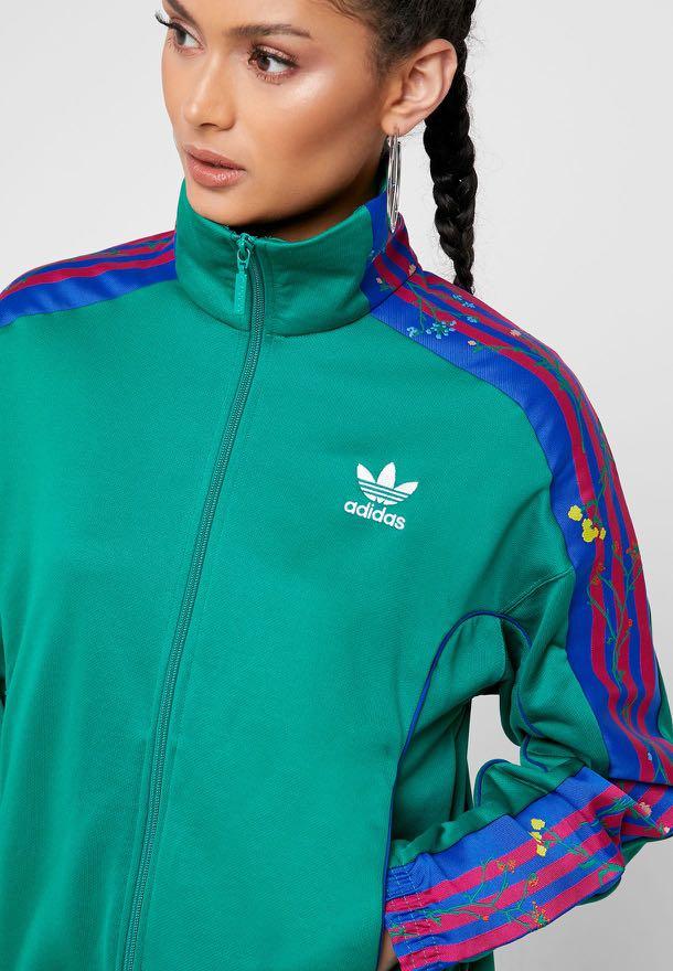 flower adidas jacket