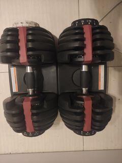 Adjust dumbell 52.5pouds each