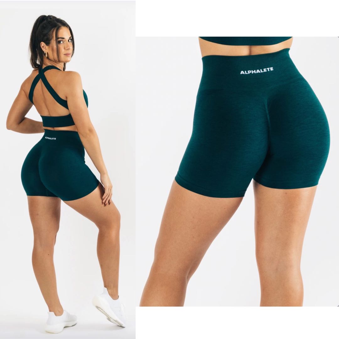 Alphalete Amplify Shorts (Teal) Size S, Women's Fashion, Activewear on  Carousell