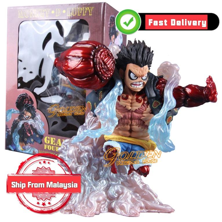 Anime One Piece Monkey D Luffy Gear 4 Figure Pvc Action Figure 14cm Model Gift Hobbies Toys Collectibles Memorabilia Fan Merchandise On Carousell